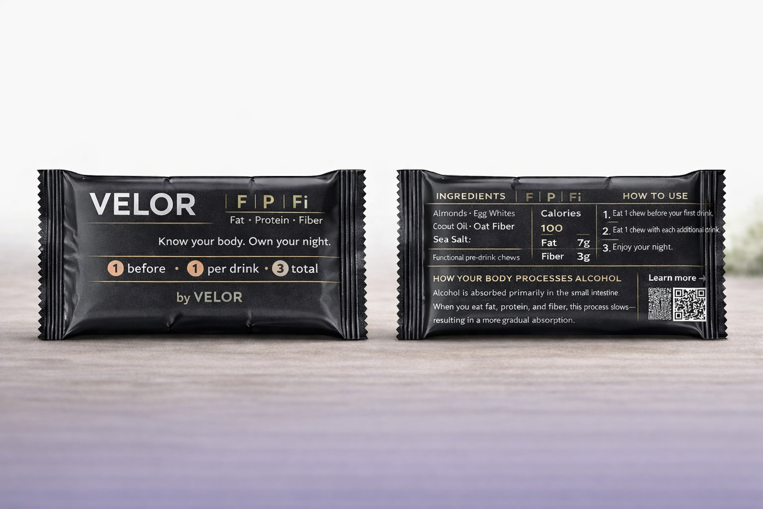 VELOR product wrapper
